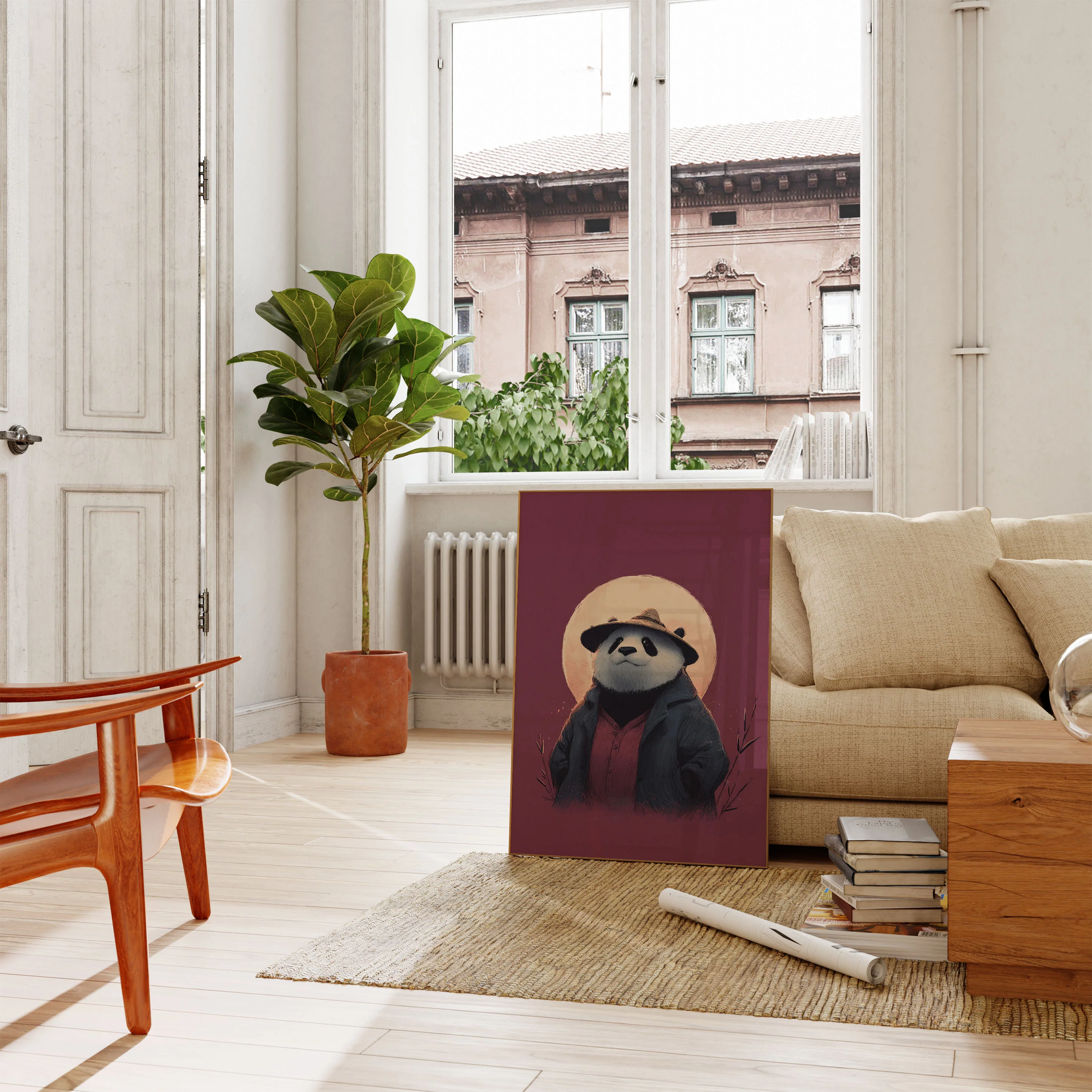 Stylish Panda Explorer Poster - Image 2