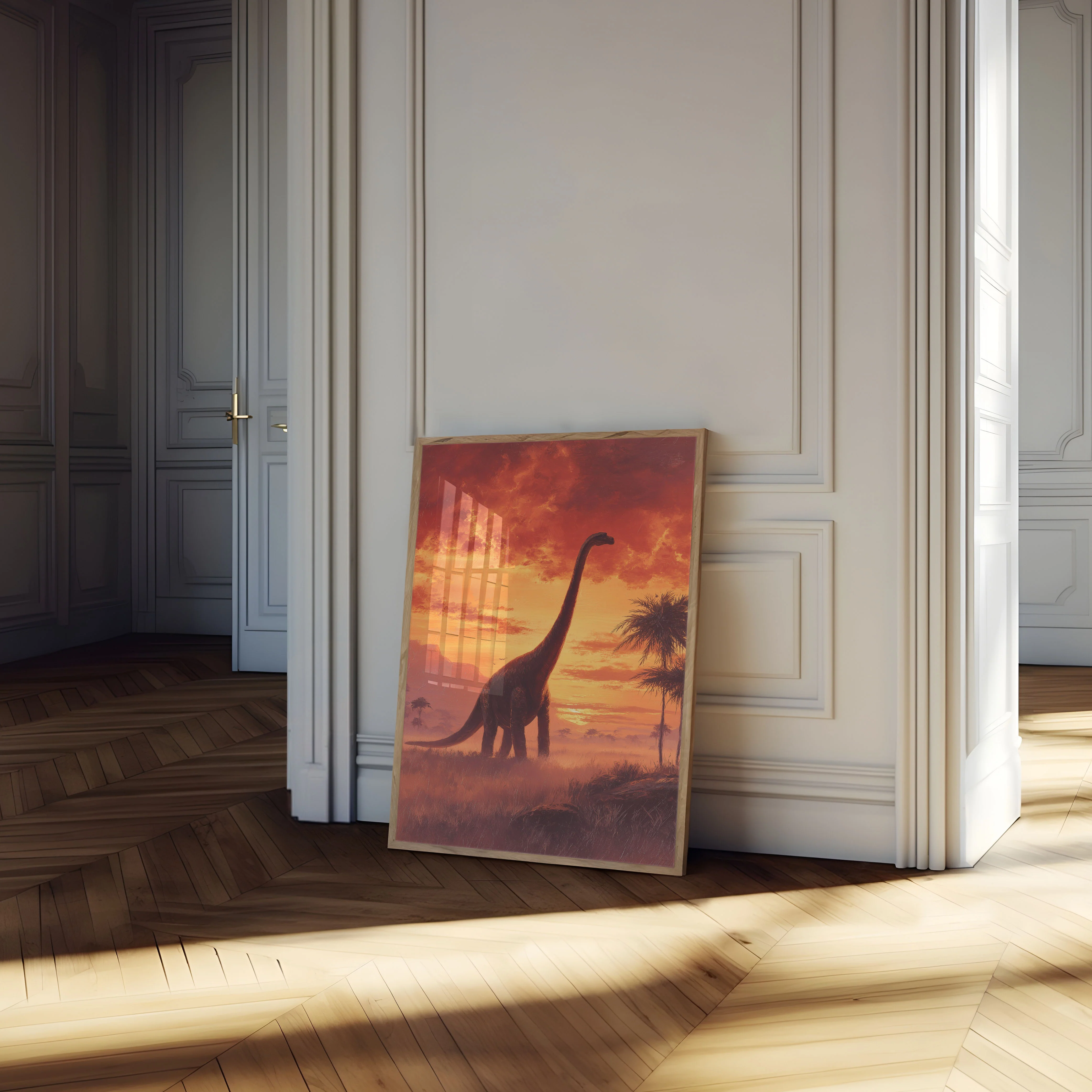 Sunset Brachiosaurus Prehistoric Poster - Image 4