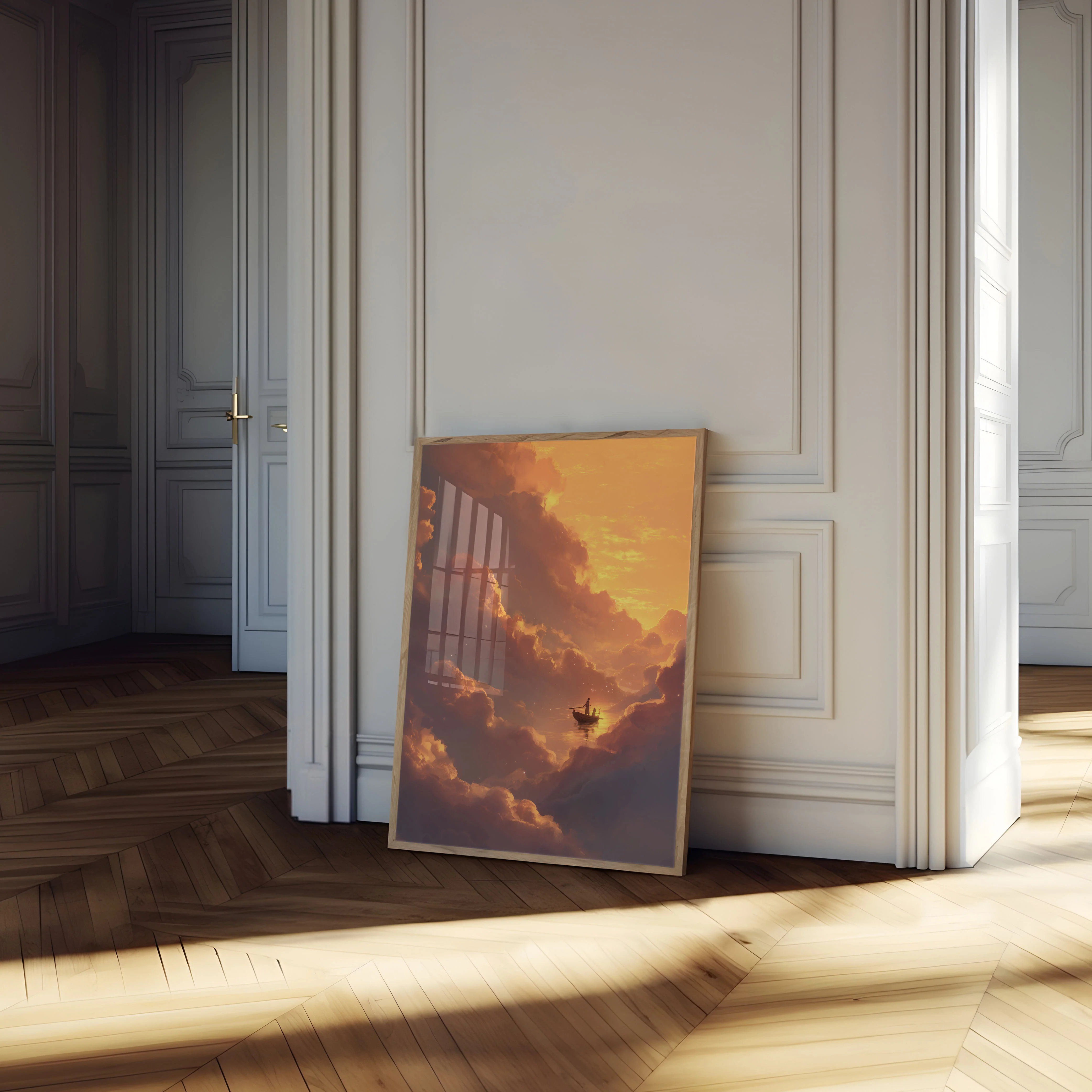 Sunset Cloud Journey Poster - Image 4