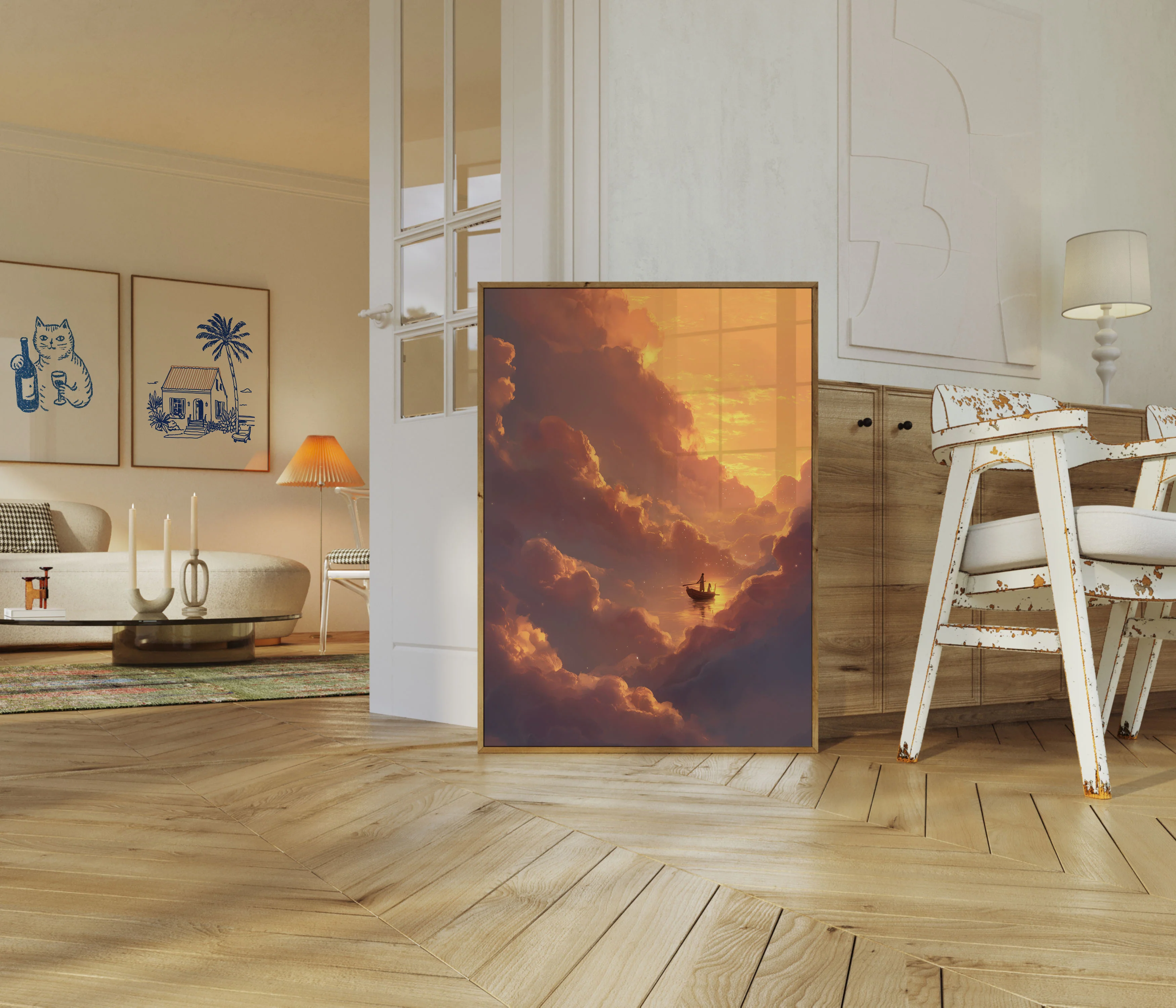 Sunset Cloud Journey Poster - Image 5