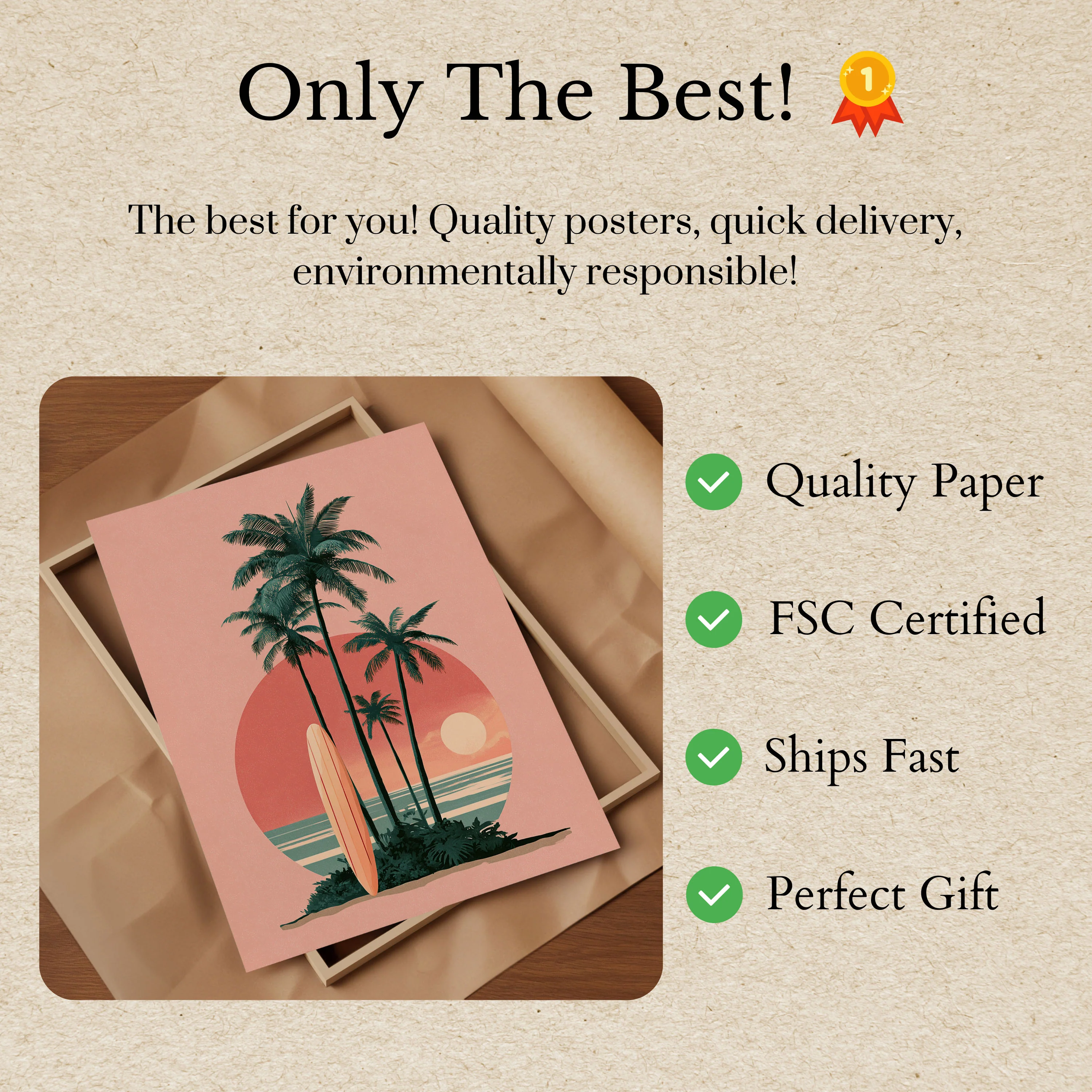 Sunset Surf Paradise Poster - Image 3