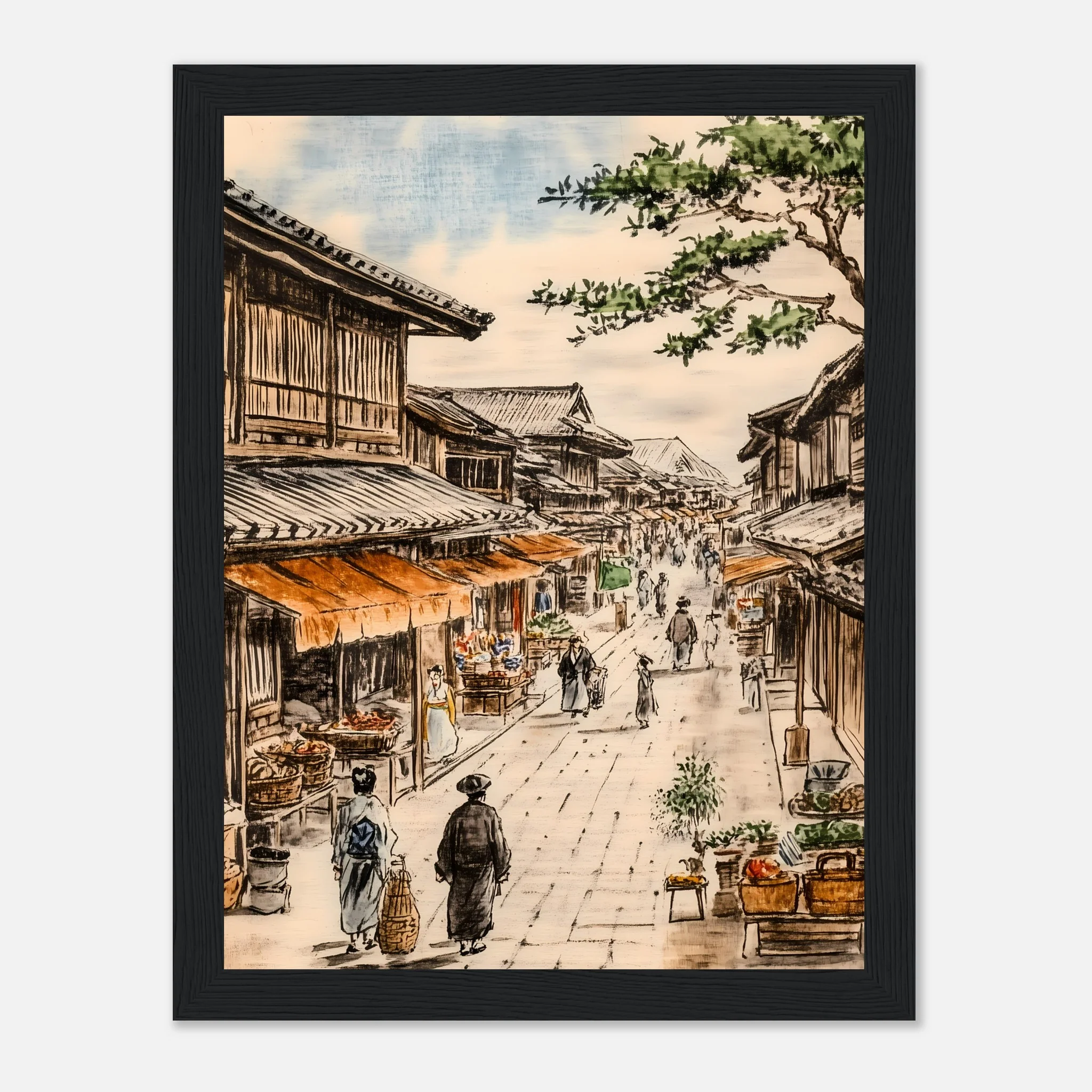 The Timeless Charm of Japan’s Edo Streets – Poster - Image 13