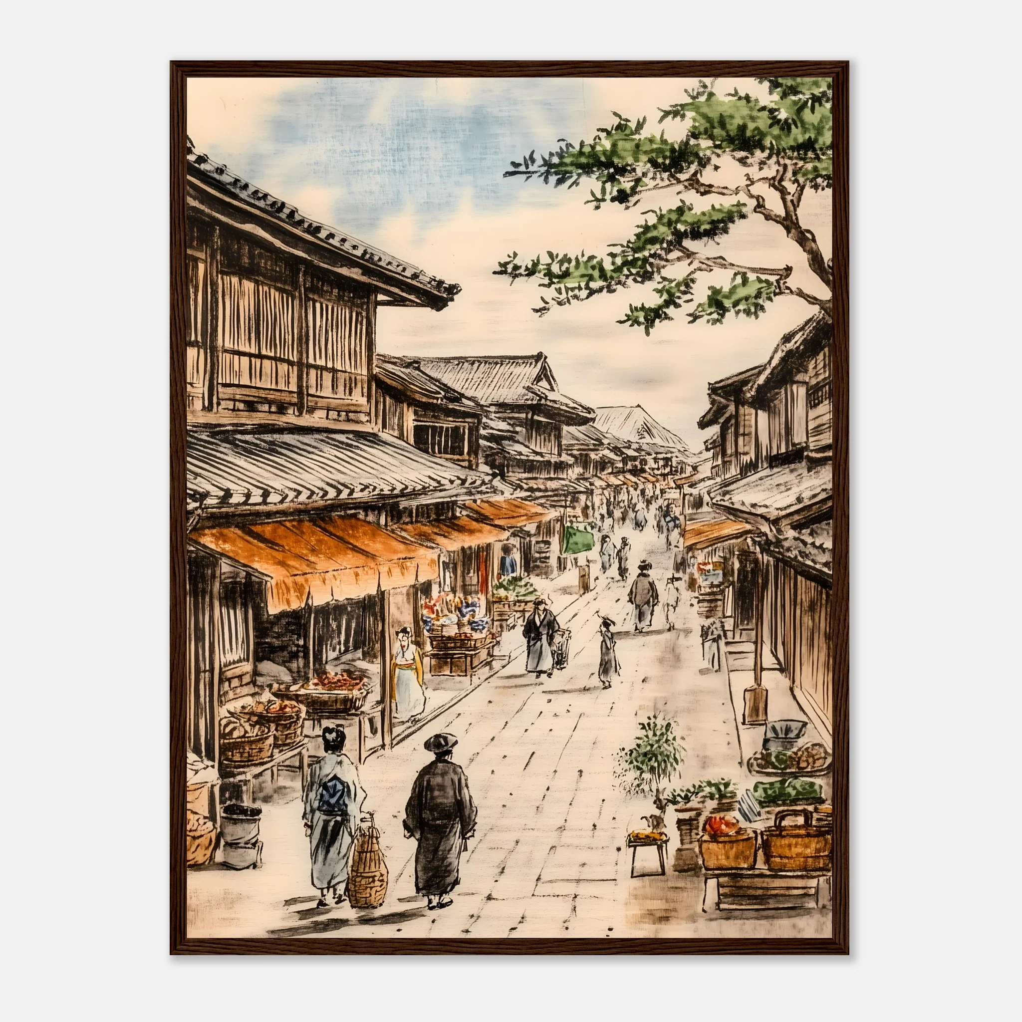 The Timeless Charm of Japan’s Edo Streets – Poster - Image 19