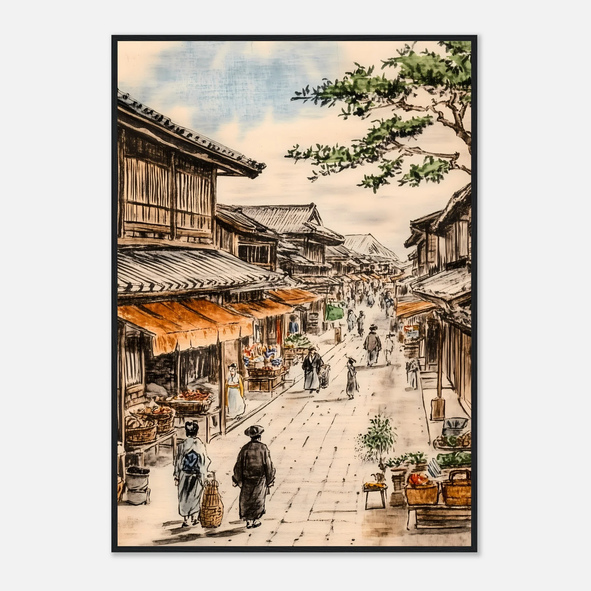 The Timeless Charm of Japan’s Edo Streets – Poster - Image 30