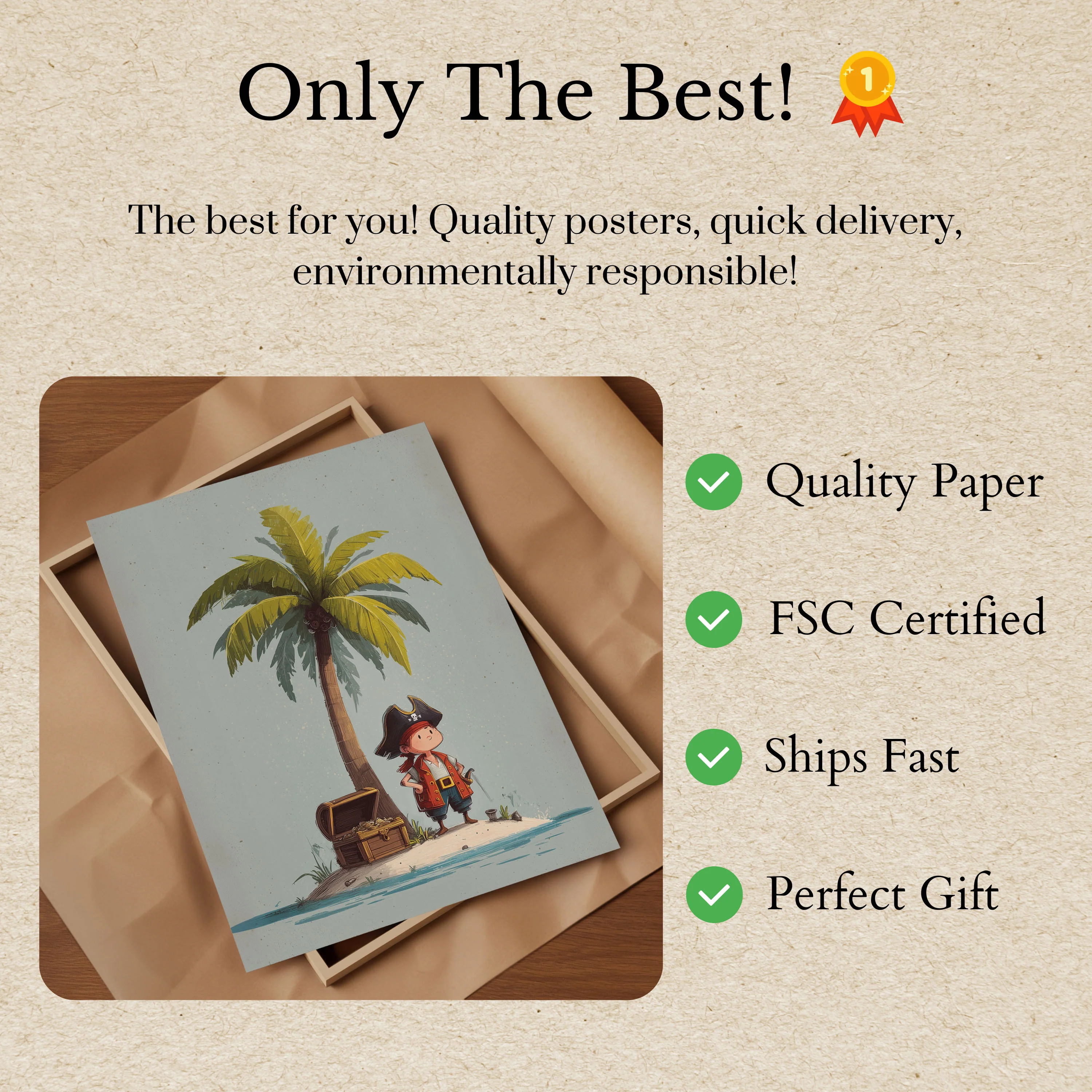 Tiny Pirate's Treasure Island Poster - Image 3