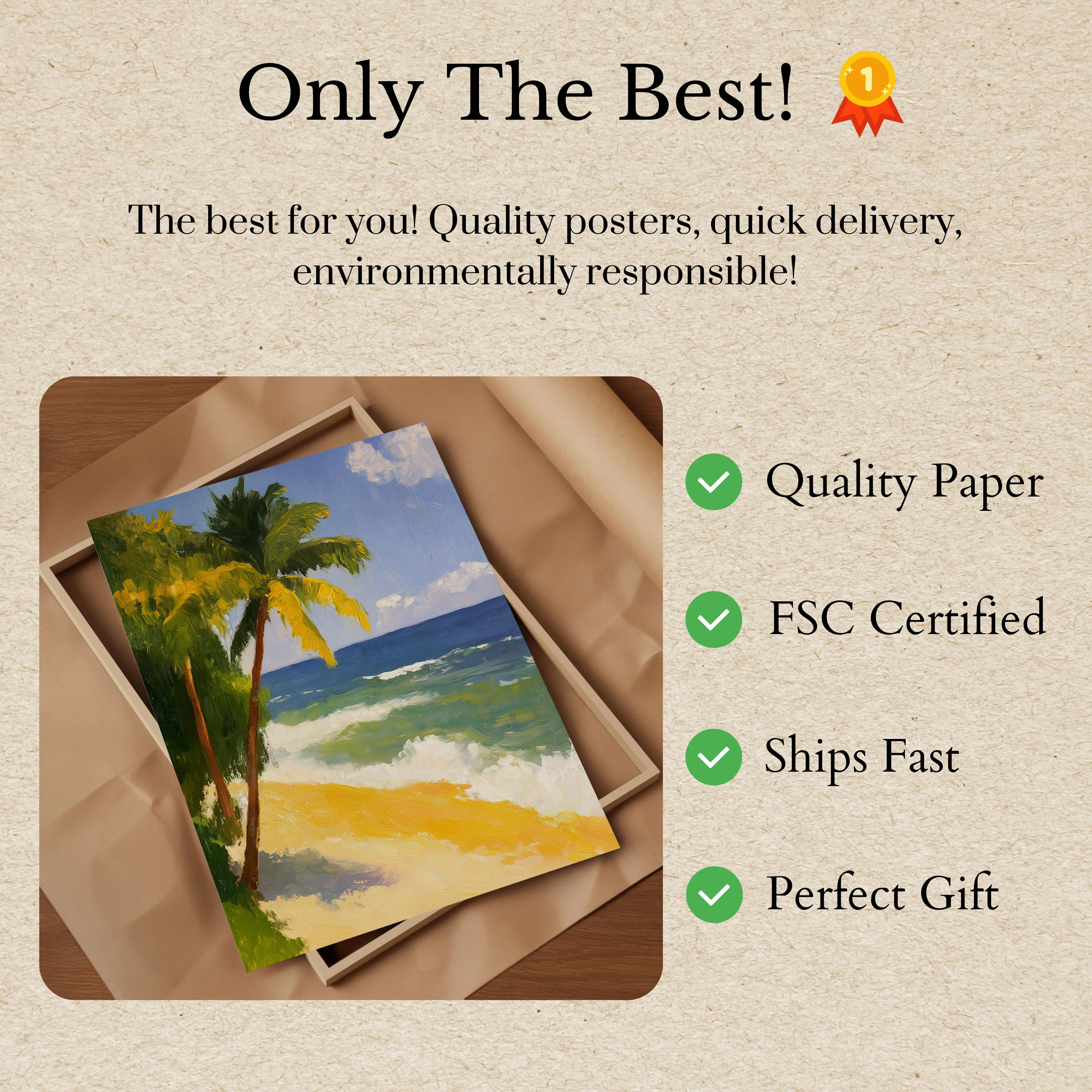 Tropical Paradise Beach Poster - Image 3