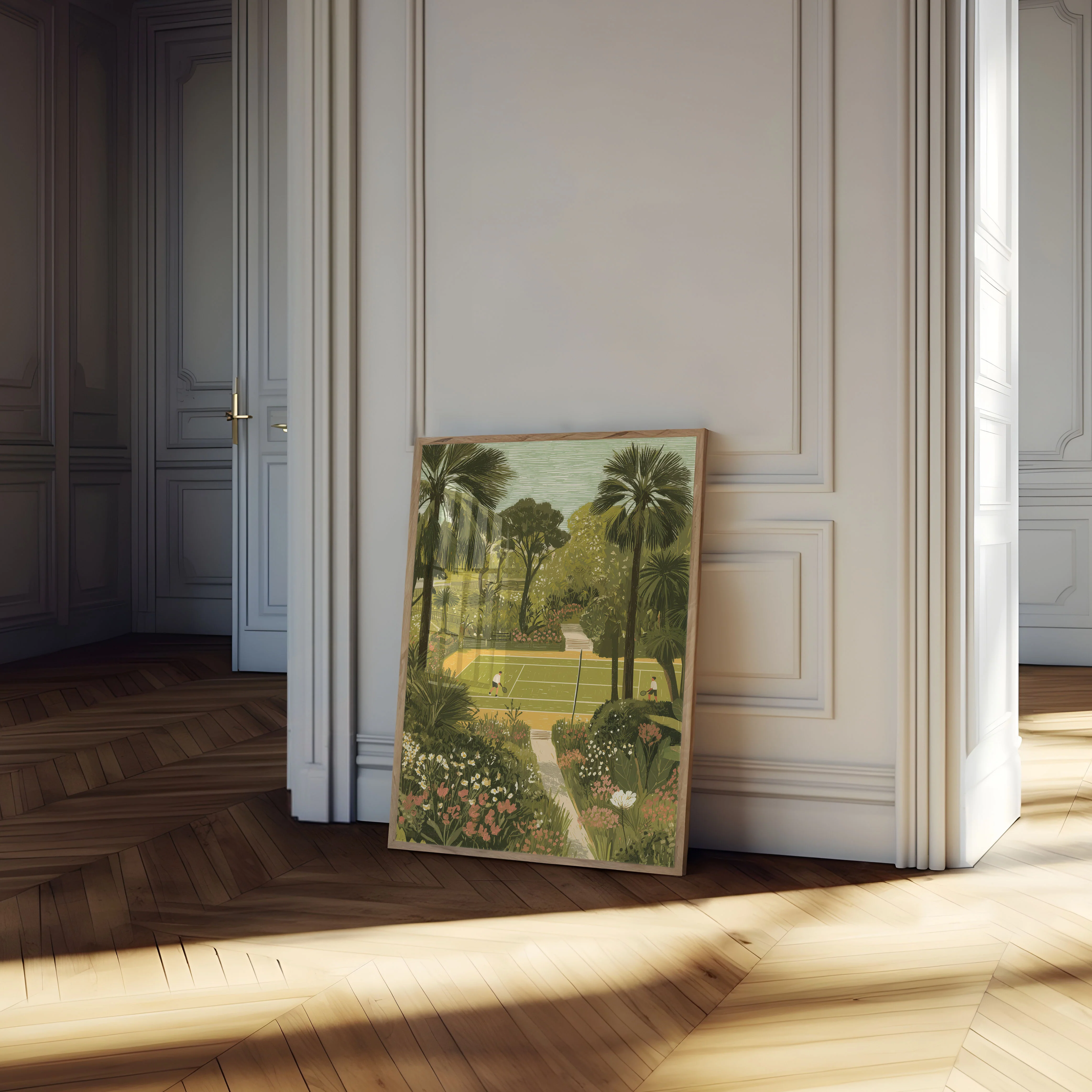 Tropical Tennis Garden Poster - Image 4