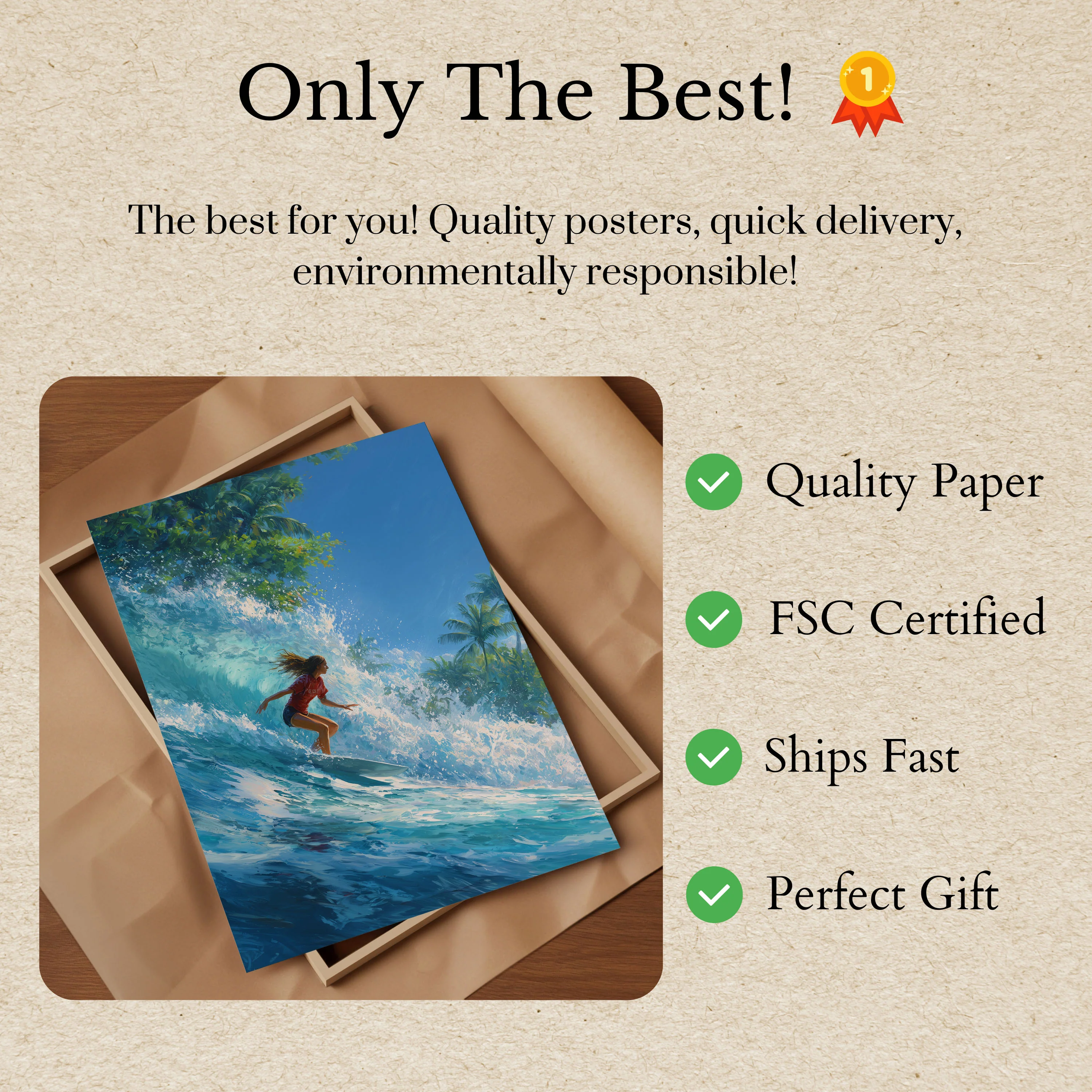Tropical Wave Rider Poster - Image 3