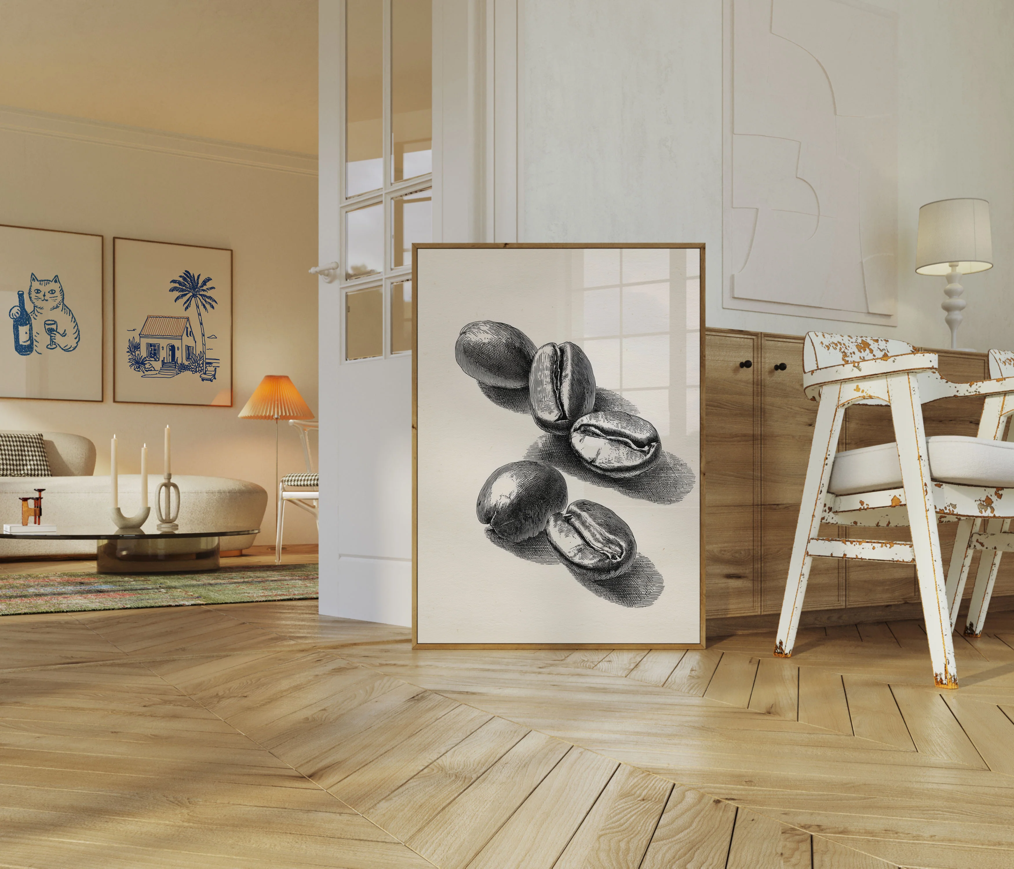 Vintage Coffee Beans Poster - Image 5