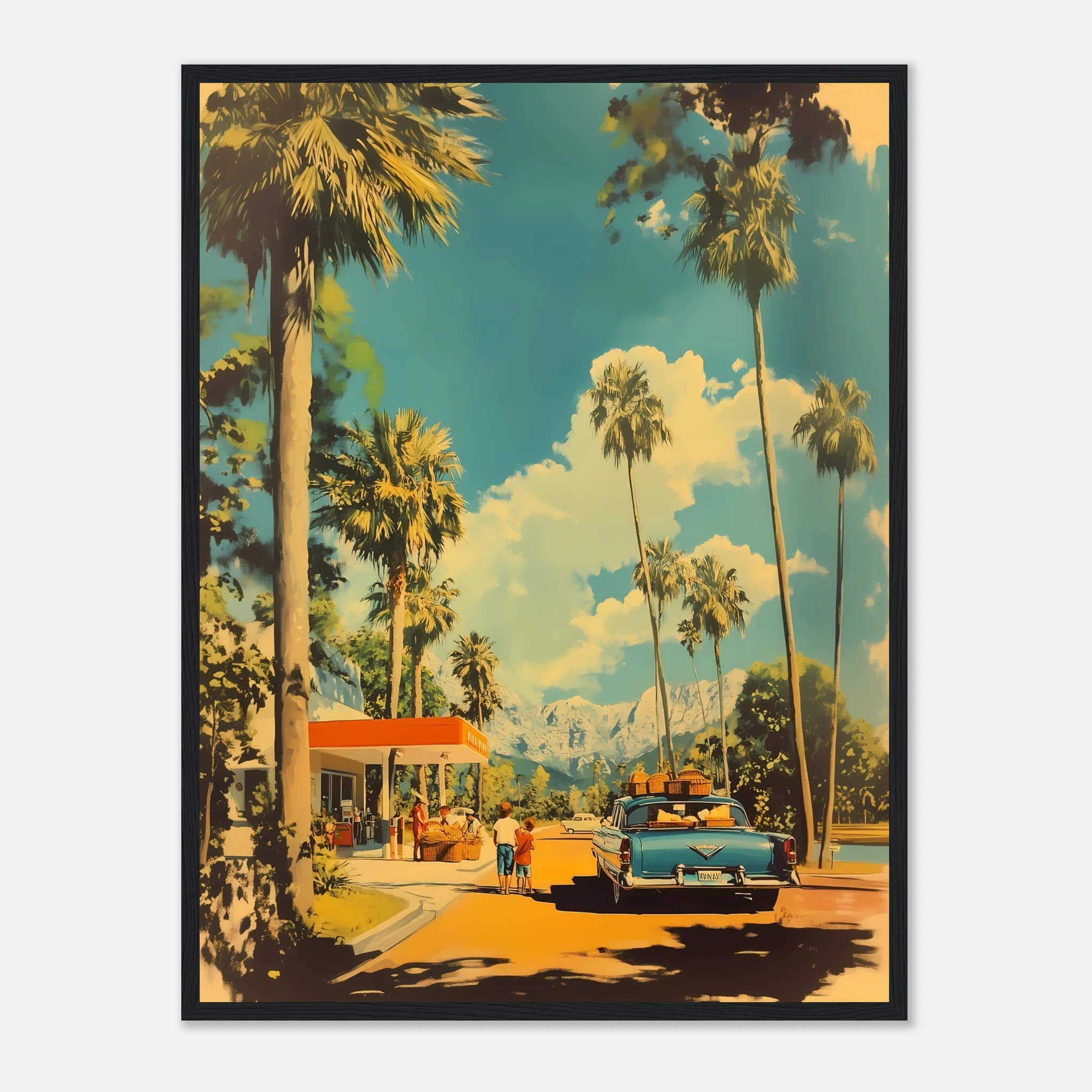 Vintage Palm-Lined Pit Stop - Image 26
