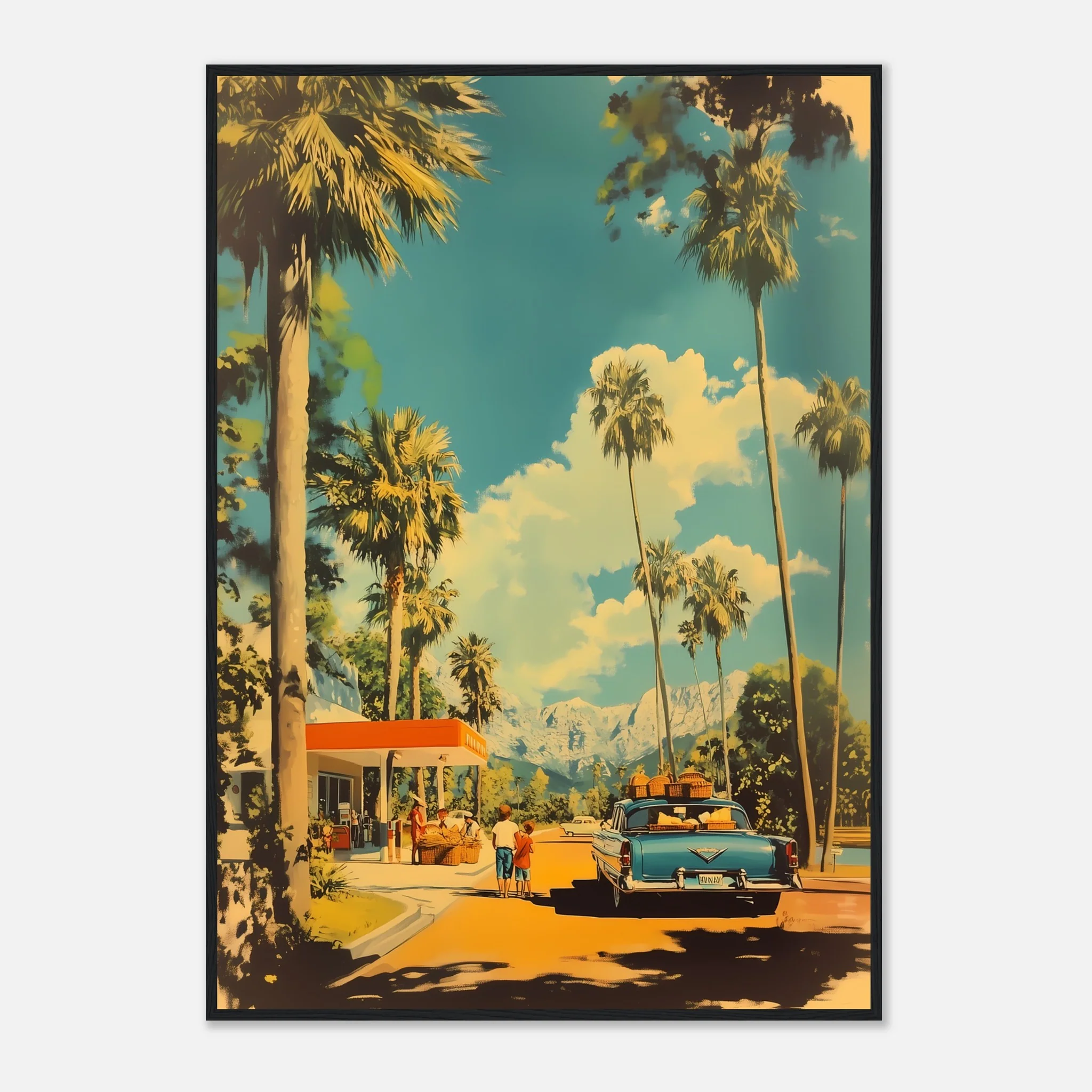 Vintage Palm-Lined Pit Stop - Image 27