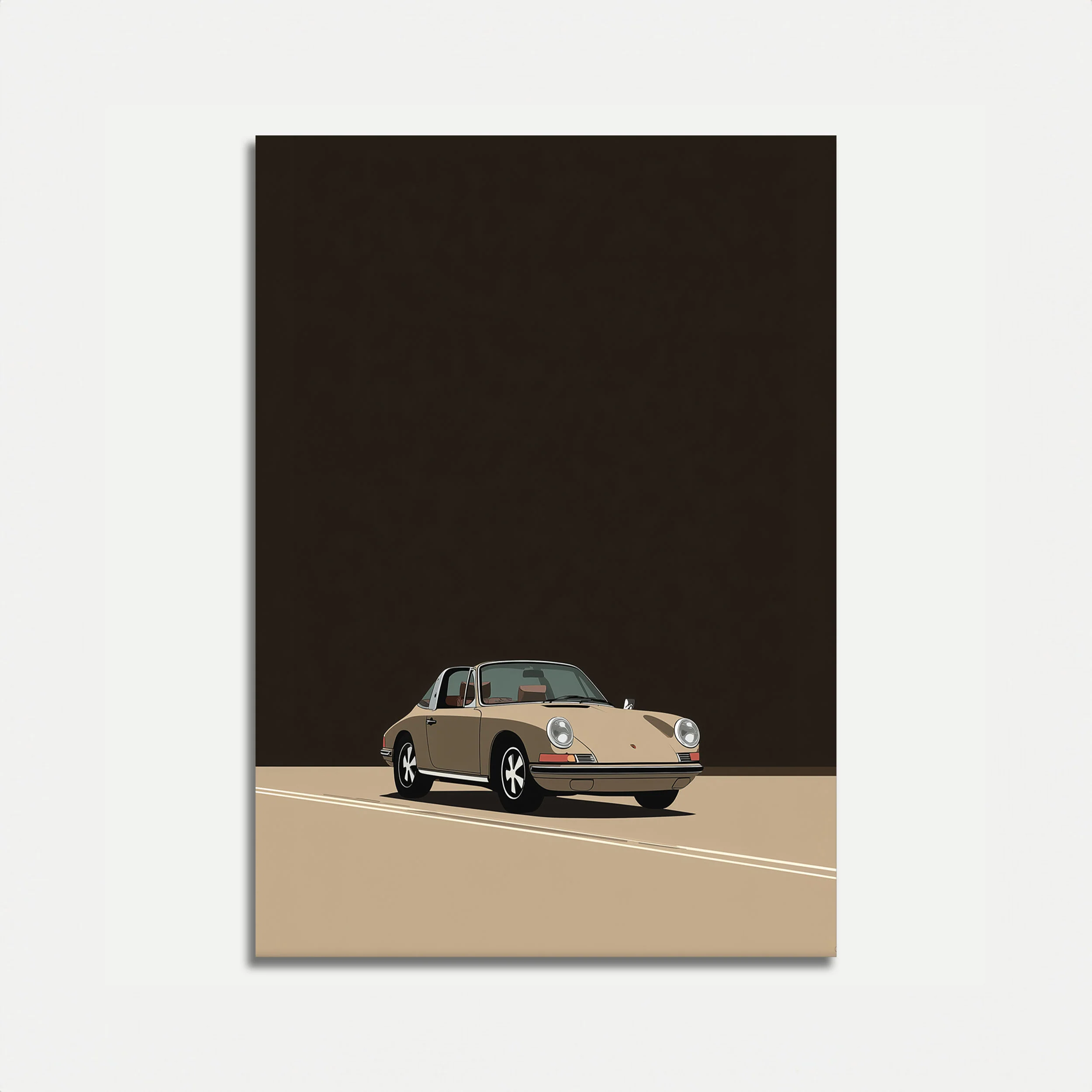 Vintage Porsche 911 Poster