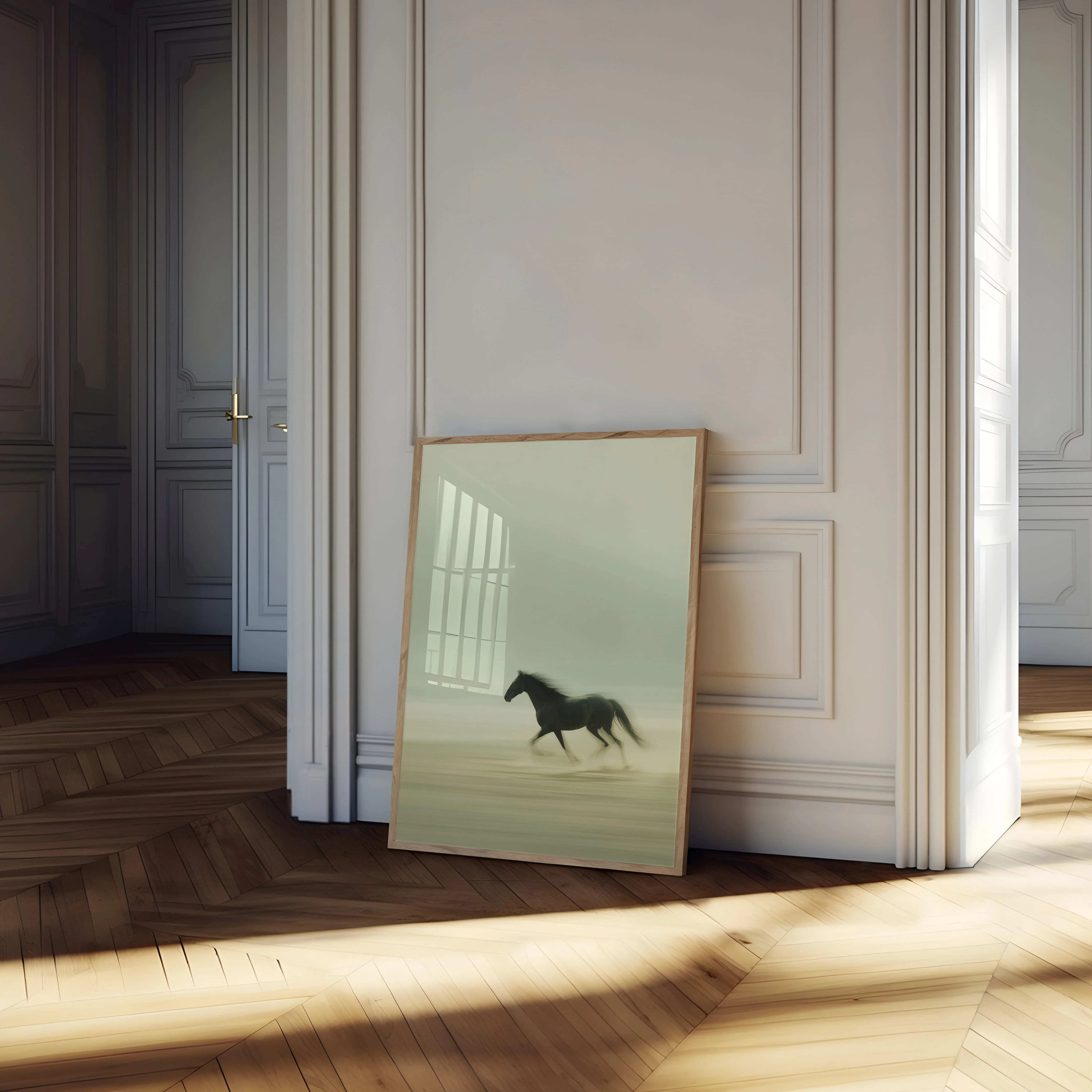 Wild Gallop Through Mist Poster - Image 4