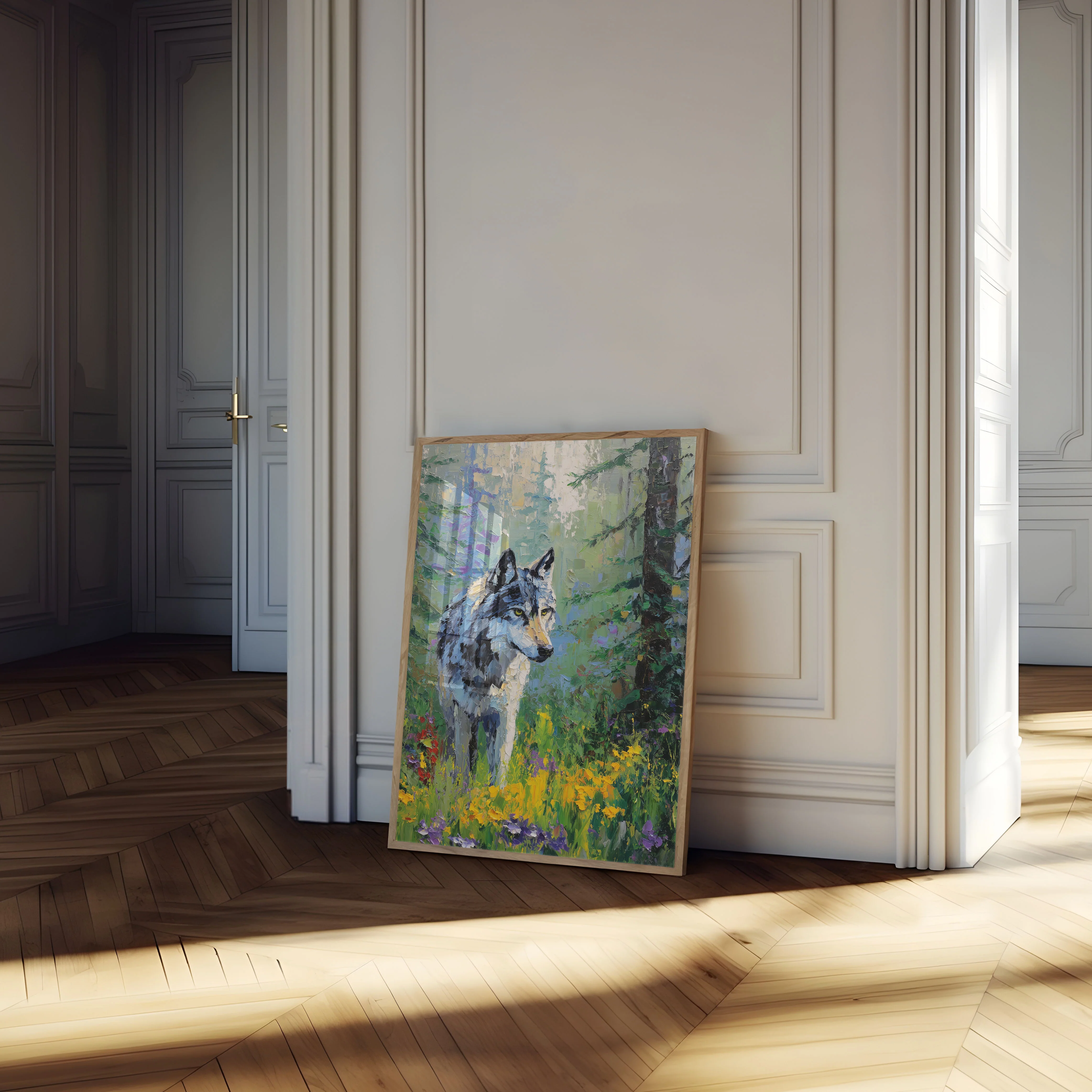 Wild Wolf Forest Symphony Poster - Image 4