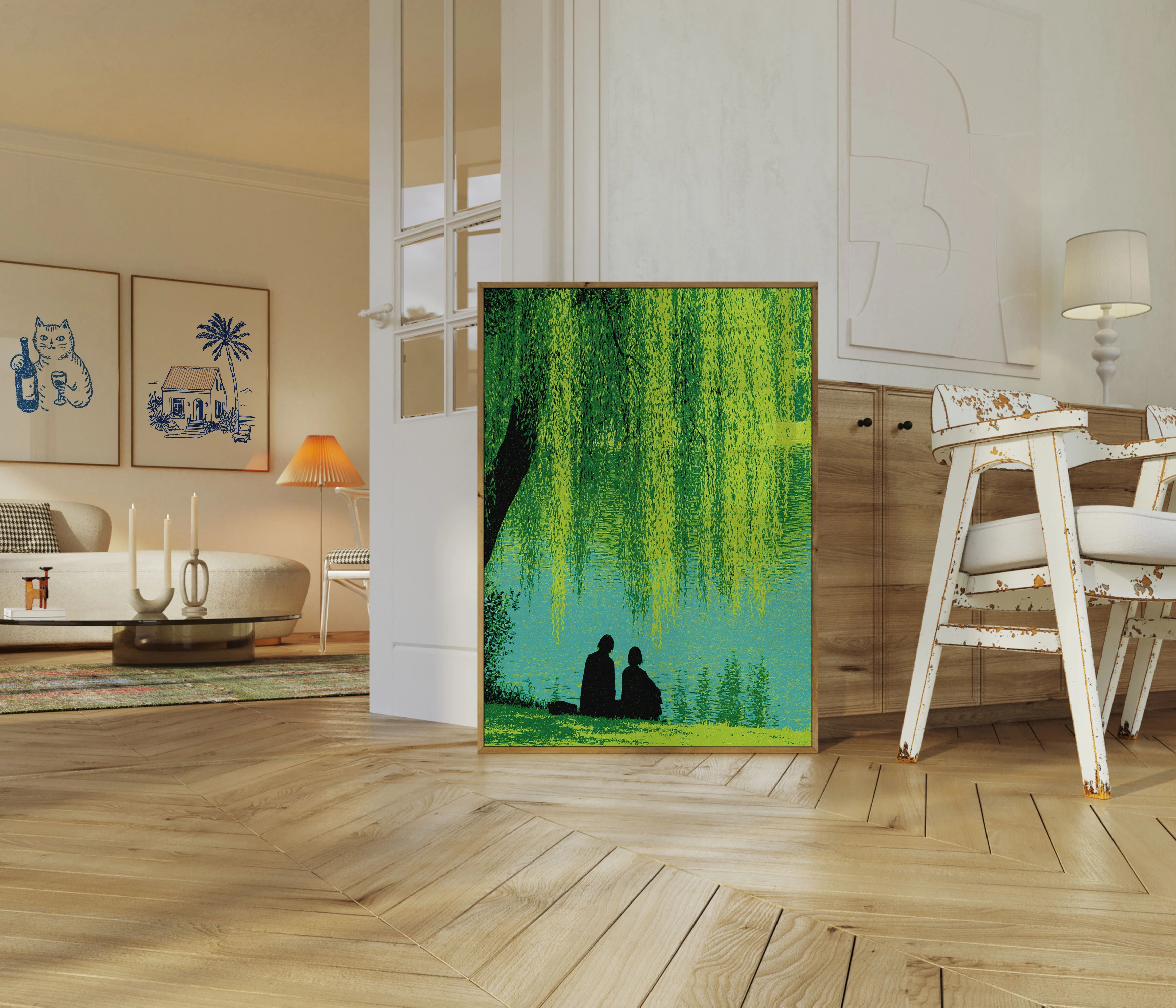 Willow Tree by the Water Poster - Image 5