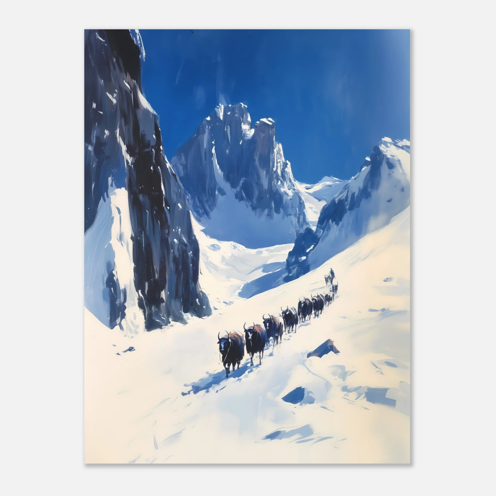 Yak Trail in the Winter Mountains - Image 14