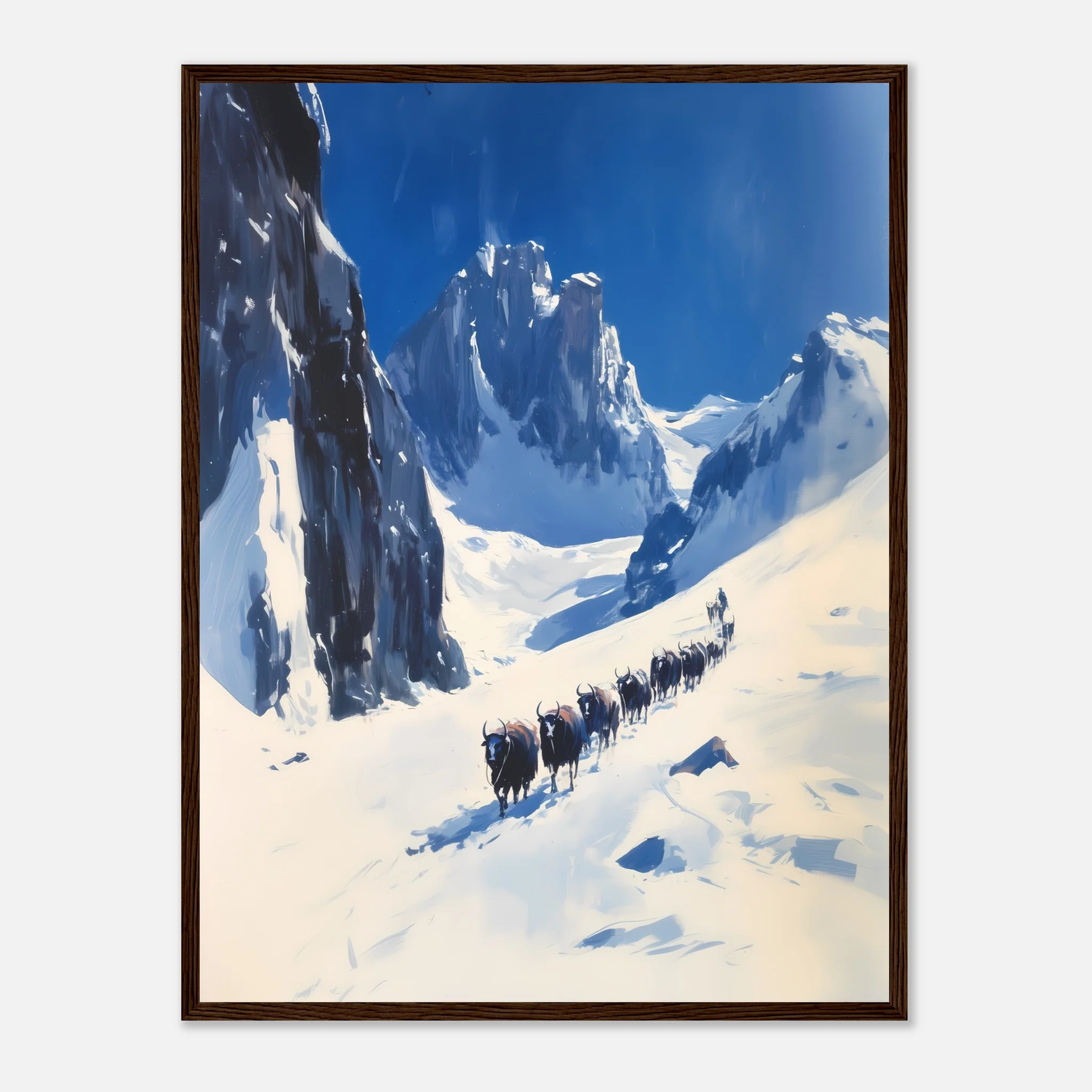 Yak Trail in the Winter Mountains - Image 24
