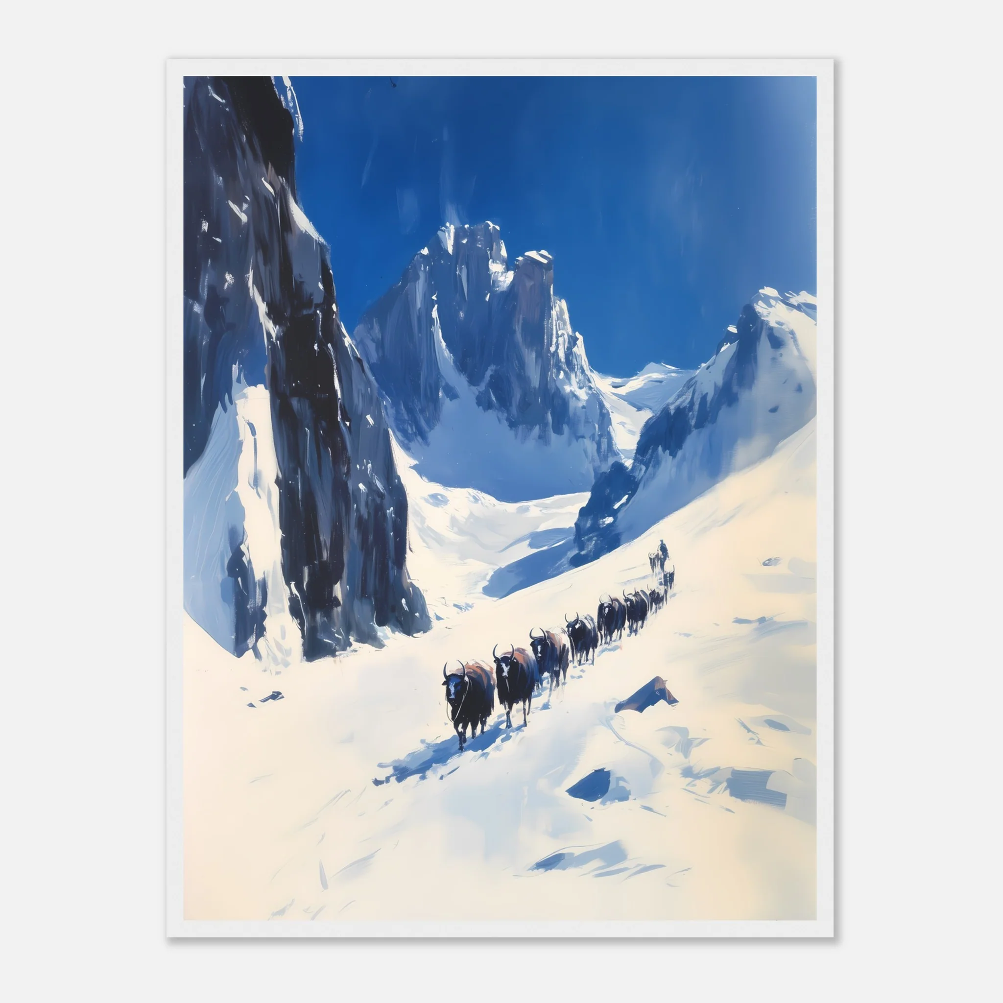 Yak Trail in the Winter Mountains - Image 30