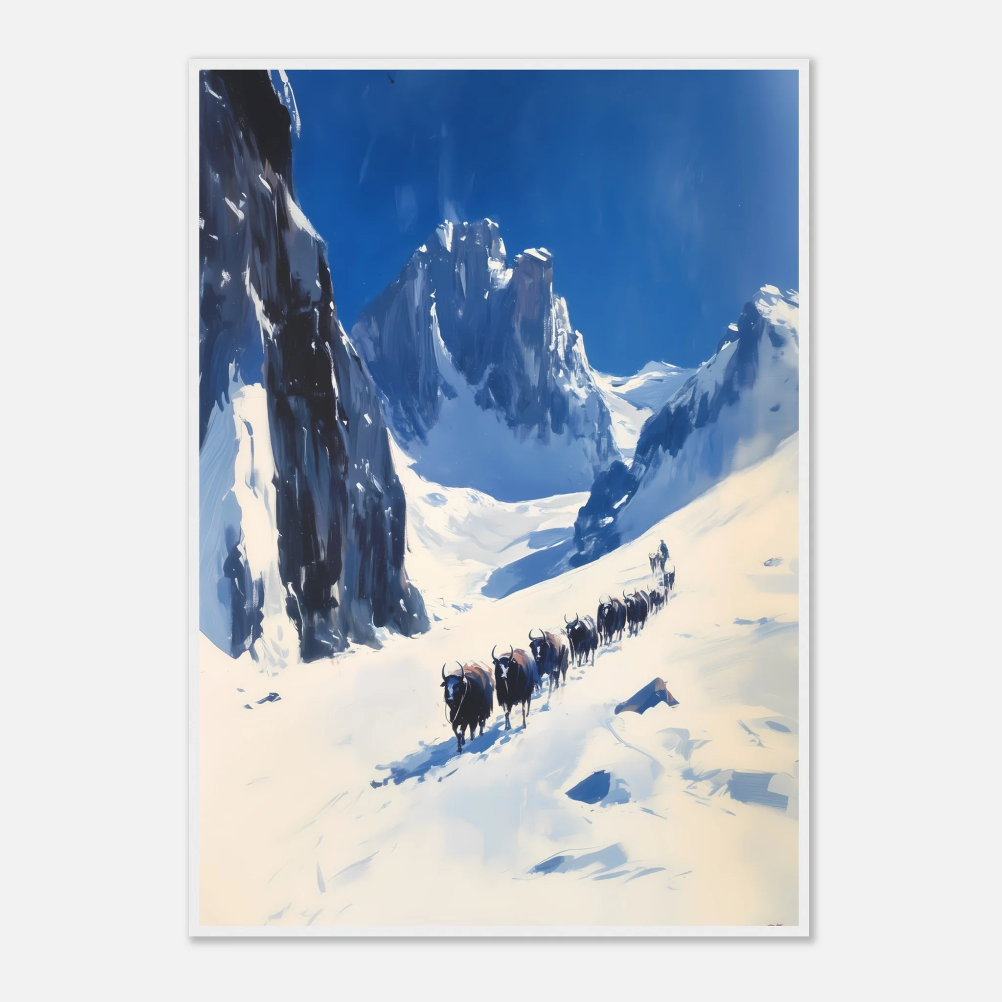 Yak Trail in the Winter Mountains - Image 32