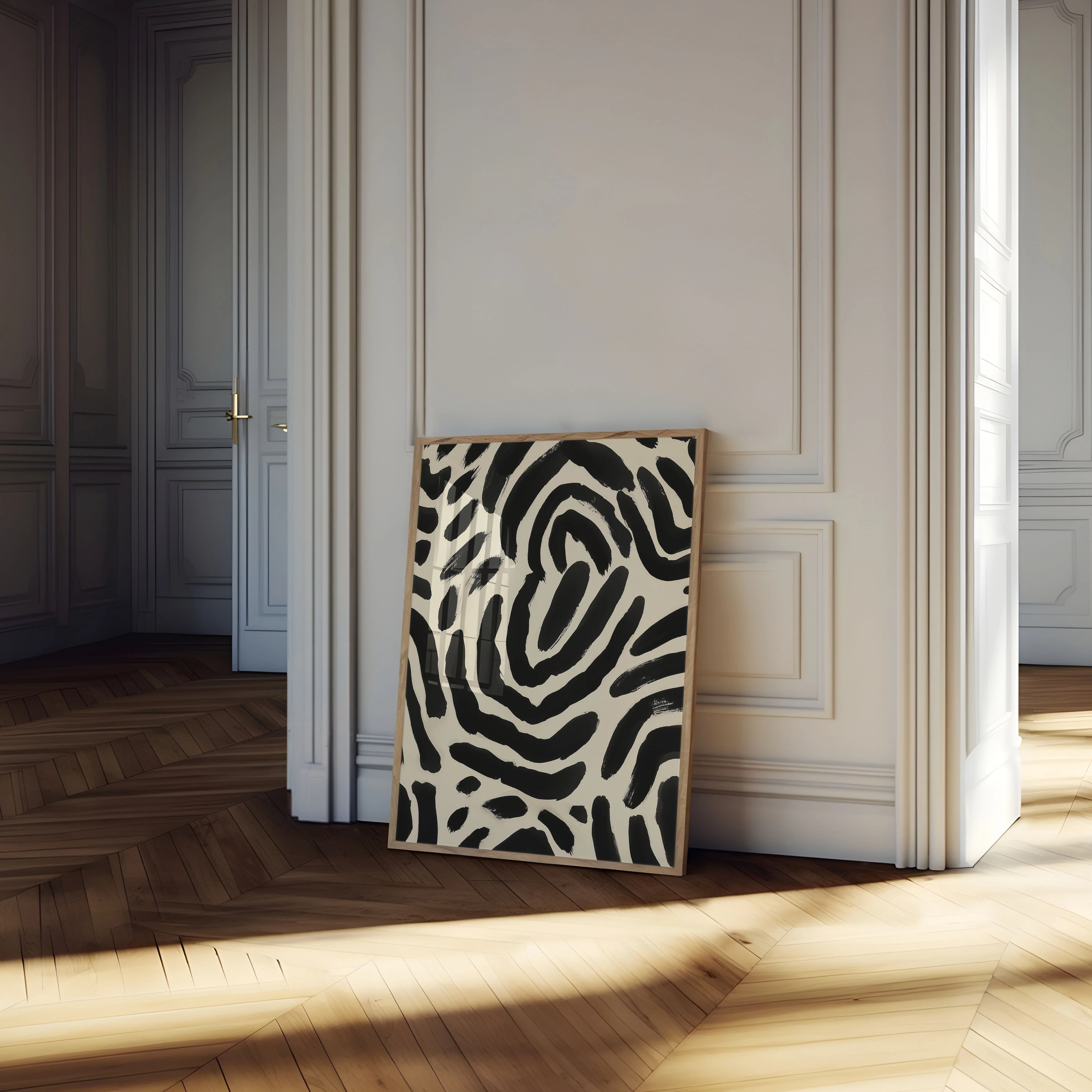Zebra Stripes Abstract Poster - Image 4