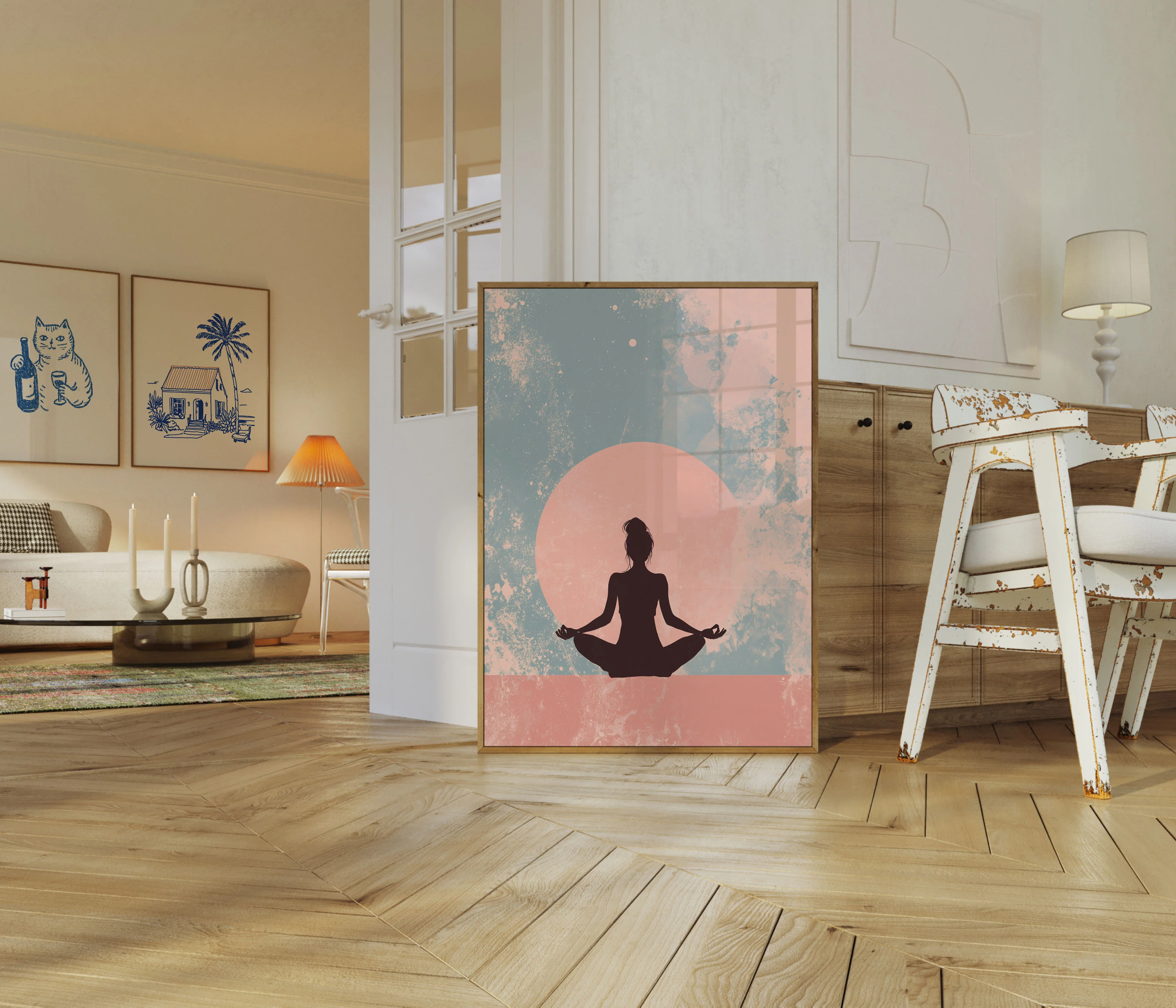 Zen Meditation Sunset Poster - Image 5